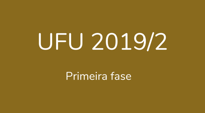 UFU 2019/2: questões de geografia